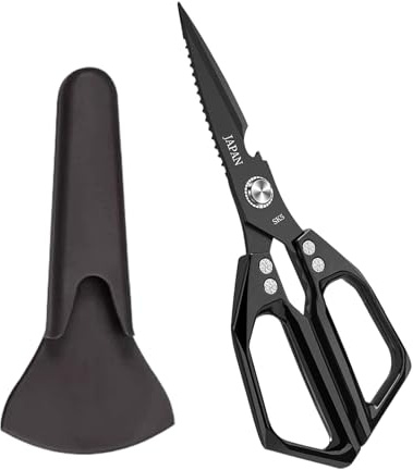 Ciseaux de Cuisine - Ciseaux de Cuisine Ergonomiques pour Aliments | Outil Portable Anti-Dérapant pour Cuisiniers Chefs Maison Restaurant Jardin