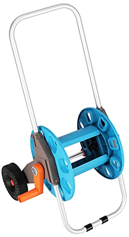 RLCJBMSUG Carrello avvolgitubo Portatile con Ruote per Tubo da Giardino, avvolgitubo per Tubo da 35 m, Accessorio per Prato Esterno, avvolgitubo G1/2