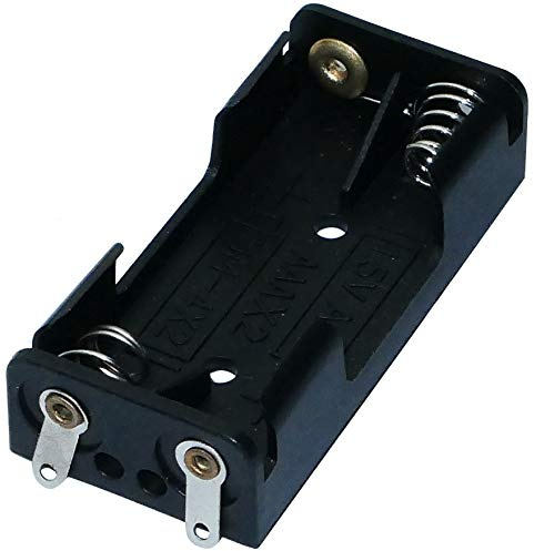 Aerzetix: Porte-Piles 2xAAA LR03 boîtier pour 2 Piles ou accus fiche Prise Chassis Bec
