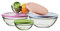 LOT 4 SALADIERS SNACK 14-17-20-23 CM - ROSE - VIOLINE - BLEU - VERT