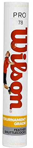 Wilson Pro badmintonbollar 78 (snabb hastighet), vit, en storlek