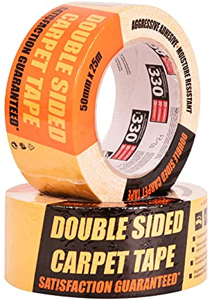 Fixtout ADHESIF DOUBLE FACE TOILé - (HAVANA) - DSCL 50mmx25m
