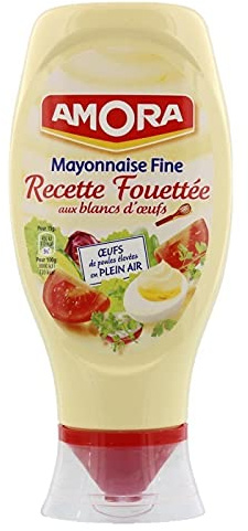 Amora Mayonnaise Fine Recette Fouettée aux Blancs d’Oeufs 398g (lot de 5)