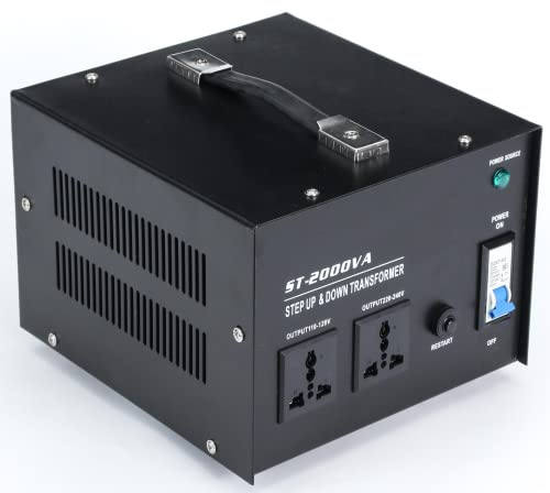 tonchean 2000W Voltage Converter Step Up & Step Down Voltage Transformer