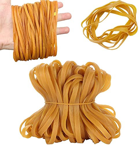 100 Pezzi Elastici Larghi Gomma,Elastici in Gomma Diametro 70,Elastici Cancelleria,Elastici di Gomma 5mm,Elastici in Gomma per Ufficio,Elastici di Gomma Grand