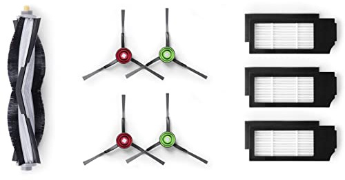 ECOVACS Set di accessori (spazzole e filtri di ricambio) per DEEBOT Omni (nero) Turbo X1 Plus, bianco