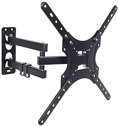 WKLSRHBD Supporto da Muro per TV, Supporto TV Parete con Braccio Girevole ed Estendibile per TV da 26-47'', VESA Max 400 × 400 mm, Carico Max 35kg (26~47inch)