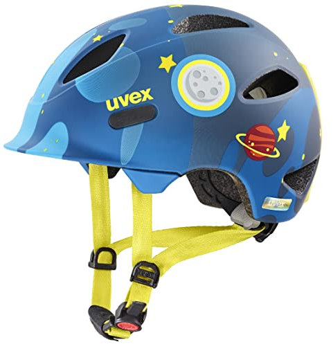 uvex oyo style - leichter Fahrradhelm für Kinder - individuelle Größenanpassung - erweiterbar mit LED-Licht - deep space matt - 50-54 cm