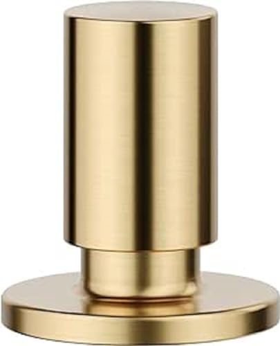 BLANCO Zugknopf rund Satin Gold | Erforderliches | Kombinierbar mit allen BLANCO Spülen und Ablaufgarnituren