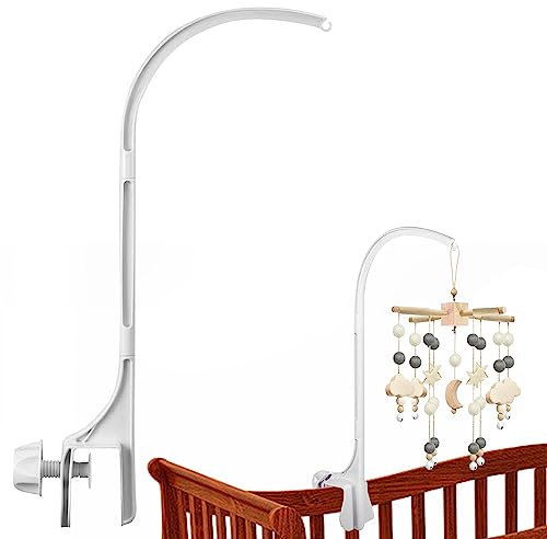 Mobile Halterung Babybett Klingelhalterung Mobile Halterung Wickeltisch Verstellbare Mobile Wickeltisch Mobile Baby Halter(ohne Spielzeug und ohne Spieluhrmodul)