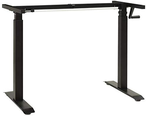 Homgoday Schreibtisch-Gestell Manuell Höhenverstellbar Handkurbel Büromöbel Model321719