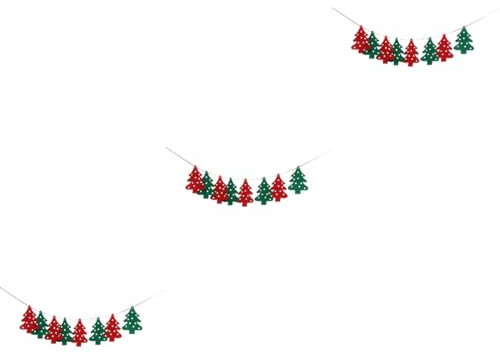 Gadpiparty 3 Stücke Tragbare Handwerkskunst Filz Weihnachten Baum Banner Weihnachten Dekorationen Für Kinderzimmer Hause Einzigartige Hängen