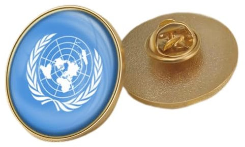 Modische Broschen Und Anstecknadeln Mit Flagge Der Vereinten Nationen, Vintage Stil, Ethnisch, Bunt, Emaille, Anstecknadel, Patriotischer Schmuck, Neuartige, Trendige Buttons, Anstecknadeln,