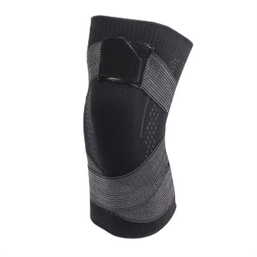 CHUBARIY 1PC Kompression Knieorthese Sport Knieschützer Anti-Rutsch-Gurt Nylon Atmungsaktiv Basketball Laufen Tennis Knieorthese Unterstützung Knee Braces(Size:XL)