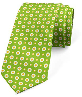 fifbird Corbata moderna multicolor para hombre, ideal para bodas, fiestas, negocios, Verde lima, naranja pálido, Taille unique