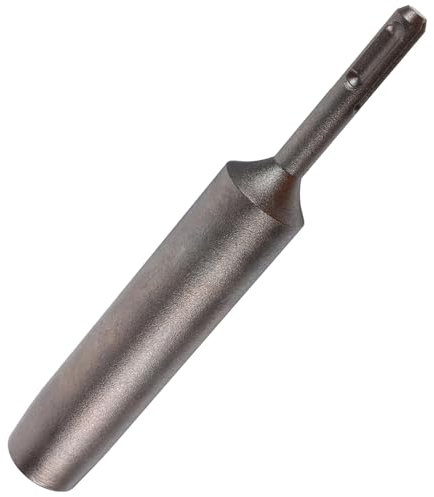 CANIGHT Rammhammer mit rundem Griff Hammerbohrer-Erdungsstabbohrer Bohrhammer Adapter Erdungshammeraufsatz schlagbohrer schlagbohrschrauber Bohrhammerverlängerung Schlagbits Stahl Silver