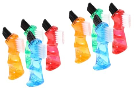 SEWOART Limpiador Dentaduras 8 Piezas Cepillo De Pastillas Para Limpiar Dentaduras Postizas Micro Cepillos Cuidado Personal Toothbrush Mini Para El Hogar Postiza Portátil El Plastico