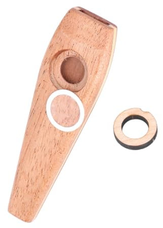 JOINPAYA Holz Kazoo Für Ukulele Und Gitarre Einfaches Musikinstrument Für Erwachsene Für Musikalische Früherziehung Und Spaß An Musik Aus Hochwertigem Holz Gefertigt