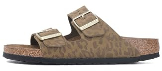 Birkenstock Arizona leo khaki, Synthetics Sandalo