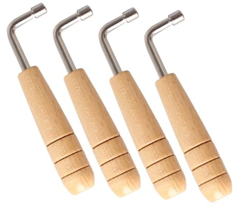 4 Stück Stimmschlüssel für Harfe und Leier und Edelstahl | Zubehör für Saiteninstrumente, Universell Passend, Präzisionswerkzeug, für Anfänger und Profis