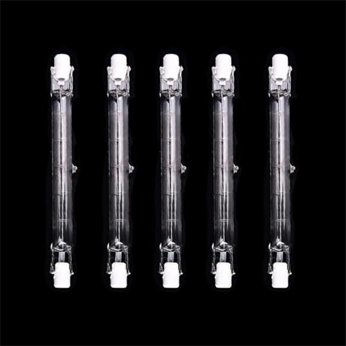 UGEFKMQ 5 Stück R7s 189mm 1000W 230V Halogen Leuchtmittel R7s 1500W 189MM 120V Halogenstab Warmweiß J-Type J189 Linear Halogen Birne Dimmbar warmweiß 230V-500W