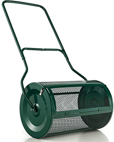 Garden Peat Moss & Compost Spreader - Lawn & Garden Fertilizer Spreader for Seeds Efficiently Distribute Nutrients Easy to Use Ideal for Healthy Growth