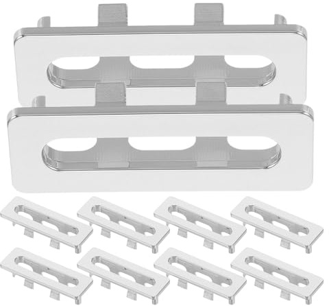 Veemoon Lot De 10 Anneaux De Débordement Pour Évier Couvercle De Trou De Couvercle De Trou De Débordement D'Évier Insert De Lavabo En Plastique De