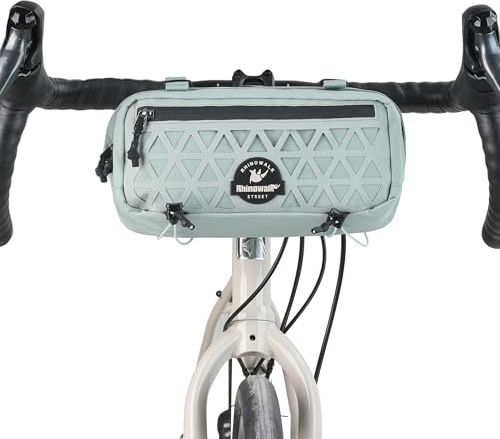 abamita Fahrrad Lenkertasche Vordertasche Fahrradtasche Aufbewahrungstasche mit Schultergurt für Rennrad Mountainbike Faltrad Radfahren und Reisen (Türkis)