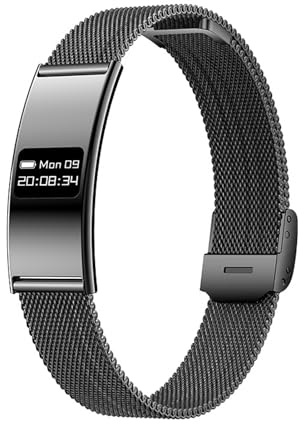 Decumeby Pulsera Inteligente, Rastreador de Actividad Física Portátil con Modos Multideportivos, Rastreador de Actividad de Alerta de Llamada Delgada para Mujeres y Hombres (Black)