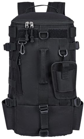 Bnineteenteam Fiskeredskapsryggsäck, 15L Ryggsäck med Stor Kapacitet Oxford-tyg med Justerbara Vadderade Remmar och Våttorrseparation, för Förvaring Av Fiskeredskap (21cm*17cm*43cm)