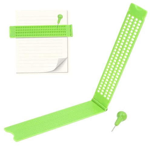 Lavagna Braille - Per Pratica Non Vedenti Con 4 Linee E 28 Celle - Tavoletta di Esercitazione Braille | per Bambini Ragazzi Adulti Scuola Casa Centro di Formazione Educazione Familiare