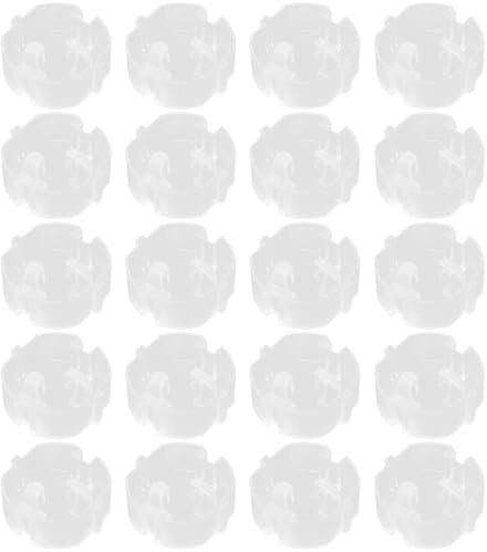 HAPINARY Copertura di Sicurezza per Prese Elettriche per 20 Pezzi, Copripresa Trasparente in Plastica Resistente, Protezione per Sicurezza Domestica