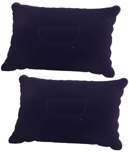 PHYNDR 2 Stück Aufblasbares Kissen für Camping und Reisen aus Weichem Material Reisekissen Aufblasbar 34x22cm