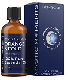 Mystic Moments | Olio Essenziale d'Arancio 5-Fold | 100ml | Citrus sinensis dona a diffusori, miscele di oli e formulazioni profumate un aroma dolce, agrumato e luminoso.