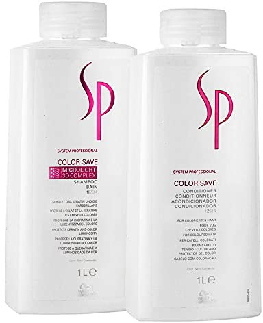 Wella SP Color Save Shampoo 1000ml and Conditioner 1000ml by Wella SP