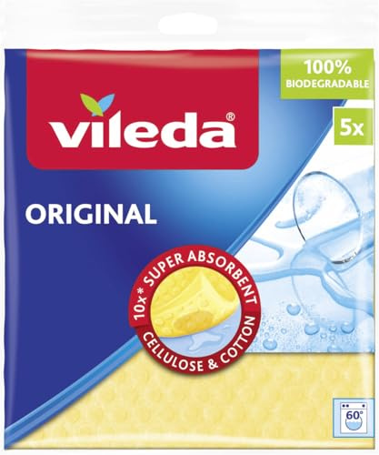 Vileda Schwammtuch 5-er Pack 18 x 20cm Reinigungstuch Spültuch Wischlappen