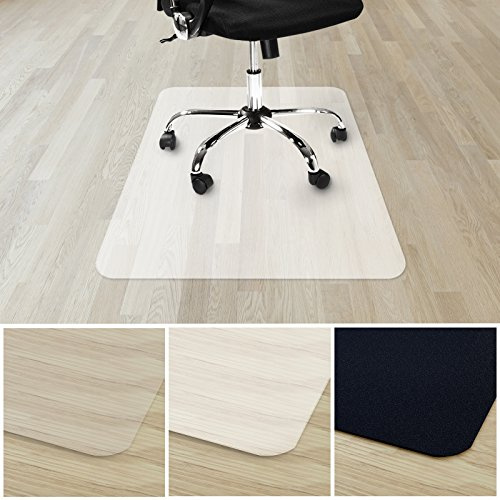 etm Bodenschutzmatte für Bürostuhl | 100% ohne BPA & Phthalate - Geruchsfrei | Bürostuhlunterlage für zuhause und im Büro | viele Größen (milchig - 75x120 cm)