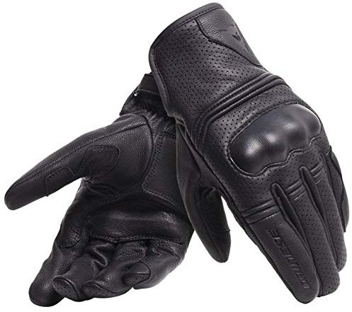 Dainese - Corbin Air Unisex Gloves, Motorradhandschuhe Herren und Damen, Handschuhe Moto aus 100% Schafsleder, Weich, Widerstandsfähig mit Knöchelschutz und Verstärkter Handfläche, Schwarz