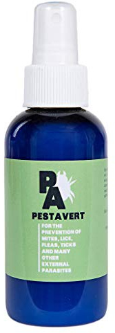 Pestavert Spray – Human-Grade, 100% Organic & GMO-Free, for Rabbits, Guinea Pigs & All Mammals – Repels Fleas, Ticks, Mites, Lice & Flystrike – 4 oz