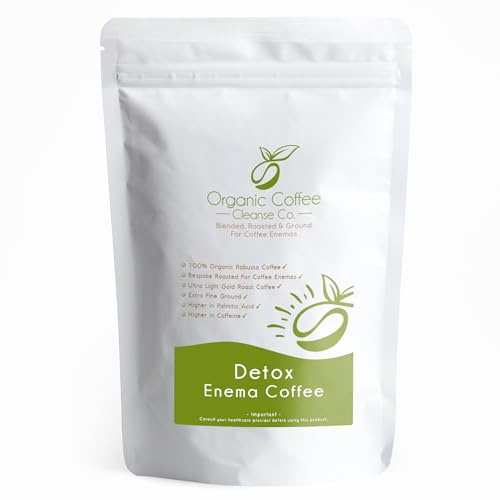 Café biologique pour lavement enema, Organic Coffee Cleanse Company, 227 g (Café de torréfaction ultra légère pour lavement)