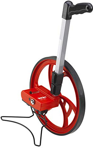 SOLA MW 1000 Messrad I Profi Meterzähler für exakte Vermessung bis 9.999,9 m I Laufrad mit einer Messtoleranz von ±3.00 mm I Rolltacho mit extra starkem Pistolengriff I Rollrad mit Seitenständer