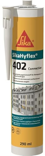 SikaHyflex 402 Connection nachhaltiger elastischer Hochleistungsdichtstoff auf STP-Basis für Anschlussfugen 290ml (Ersetzt Sikaflex AT Connection) Uniweiss