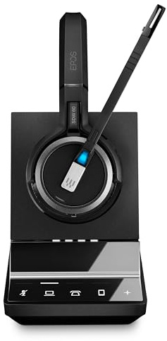 EPOS Impact SDW 5066 EU/UK/AUS - Premium Kabelloses DECT-Headset mit Doppelseitigem Design für Erhöhte Konzentration und Überlegenen Klang im Professionellen Einsatz