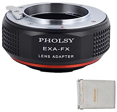 PHOLSY Objektivadapter Kompatibel mit Exakta Objektiv und Fuji X Kamera | Manueller Bajonettadapter Kompatibel mit Exakta auf Fujifilm X, Exakta auf Fuji X, EXA auf X