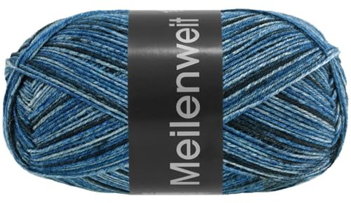 MEILENWEIT 100g Denim Mix Black Blue 4612 - Graublau/Jeans/Dunkelgrau/Anthrazit