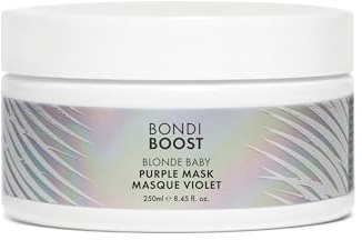 BondiBoost Blonde Baby Toning Purple Hair Mask - Silikonfrei, Aloe-Basiertes Tiefenbehandlung mit Violetten Pigmenten, Seidigem Glanz für Blonde Haare - Vegan & Tierversuchsfrei - 200ml
