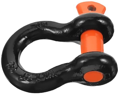 ibasenice Heavy Duty Steel U-shackle Tow Hook 2.0t Universal Car Front Tow Bar for Towing and Trailer Recovery Random Color