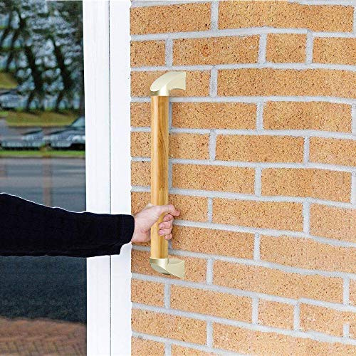 LeGDOr Haltegriffe aus Holz für den Außenbereich, wasserdichter Haltegriff für Badezimmer, Sicherheitshandlauf für den Außenbereich, Rutschfester Griff für Flur/Treppe/Tiefgarage/Toilette54 cm