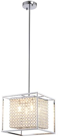WJIHUYU Grands lustres en Cristal lustres de Plafond Modernes luminaire pour Plafond Haut 6 Niveaux lustres Suspendus Ronds de Luxe pour Hall d'entrée Salon escalier Salle à Manger