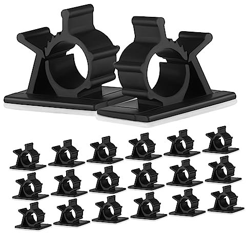 Gadpiparty 50stücke Selbstklebende Kabelclips Verstellbare Kabelorganizer Für Effizientes Kabelmanagement Am Schreibtisch Pc Und Laptop Multifunktionale Kabelhalter Für Arten Von Geräten